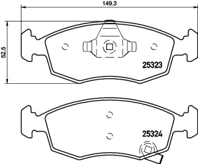 Kit pastiglie freno HELLA 8DB 355 016-231