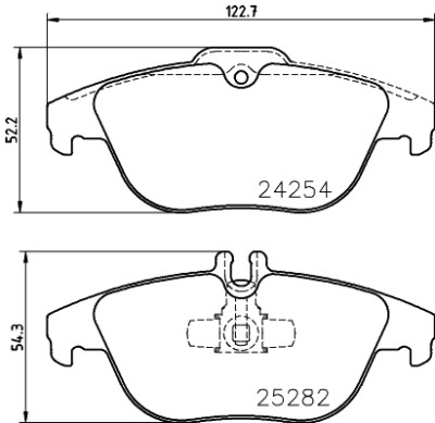 Kit pastiglie freno HELLA 8DB 355 016-281