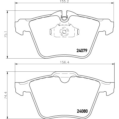 Kit pastiglie freno HELLA 8DB 355 016-291