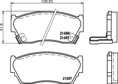 Kit pastiglie freno HELLA 8DB 355 016-351