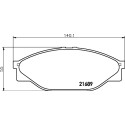 Kit pastiglie freno HELLA 8DB 355 016-411