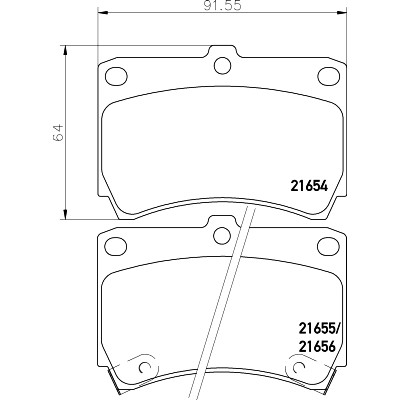 Kit pastiglie freno HELLA 8DB 355 016-431