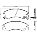 Kit pastiglie freno HELLA 8DB 355 016-531
