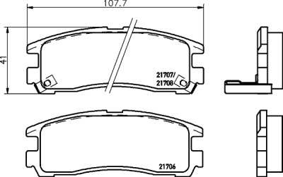 Kit pastiglie freno HELLA 8DB 355 016-591