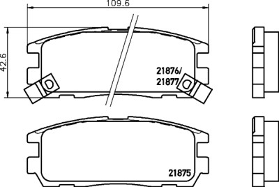 Kit pastiglie freno HELLA 8DB 355 016-621