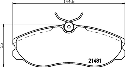 Kit pastiglie freno HELLA 8DB 355 016-651