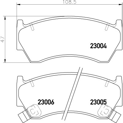 Kit pastiglie freno HELLA 8DB 355 016-661