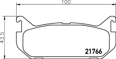 Set di pastiglie freno HELLA 8DB 355 016-711
