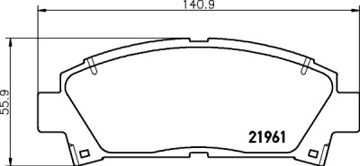 Kit pastiglie freno HELLA 8DB 355 016-721