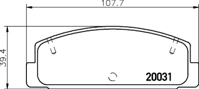 Set di pastiglie freno HELLA 8DB 355 016-761