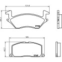Kit pastiglie freno HELLA 8DB 355 016-781