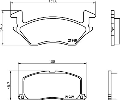 Kit pastiglie freno HELLA 8DB 355 016-781