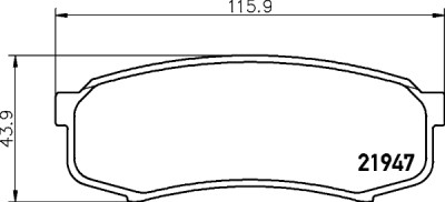 Kit pastiglie freno HELLA 8DB 355 016-831
