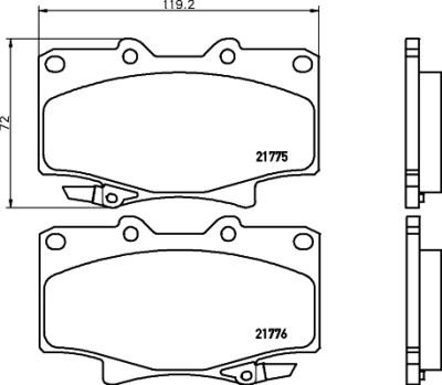 Kit pastiglie freno HELLA 8DB 355 016-871