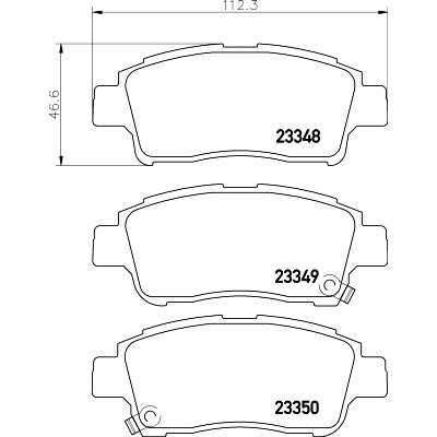 Kit pastiglie freno HELLA 8DB 355 017-071