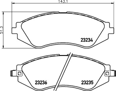Kit pastiglie freno HELLA 8DB 355 017-141