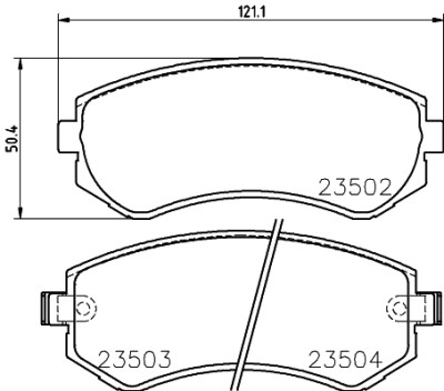 Kit pastiglie freno HELLA 8DB 355 017-201