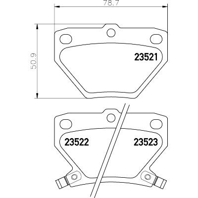 Kit pastiglie freno HELLA 8DB 355 017-221