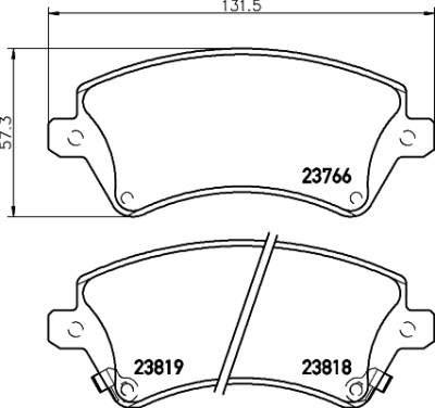 Kit pastiglie freno HELLA 8DB 355 017-241