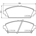 Kit pastiglie freno HELLA 8DB 355 017-261