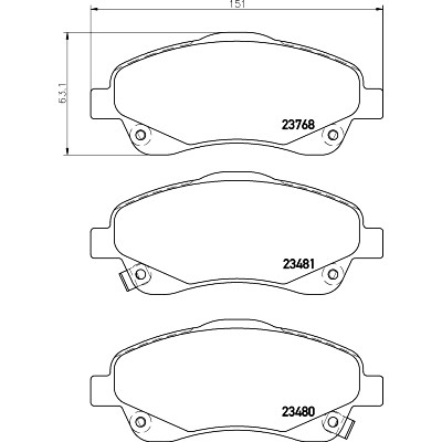Kit pastiglie freno HELLA 8DB 355 017-321