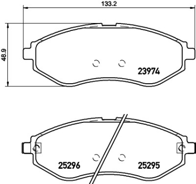 Kit pastiglie freno HELLA 8DB 355 017-351