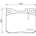 Kit pastiglie freno HELLA 8DB 355 017-431