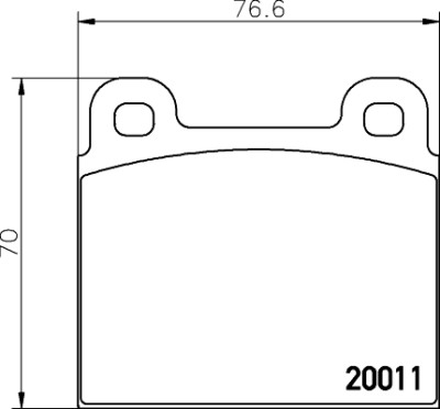 Set di pastiglie freno HELLA 8DB 355 017-451