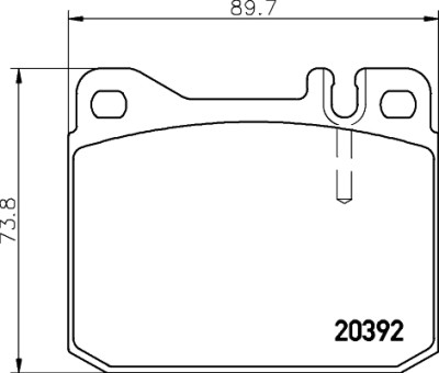Set di pastiglie freno HELLA 8DB 355 017-481
