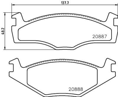 Set di pastiglie freno HELLA 8DB 355 017-501