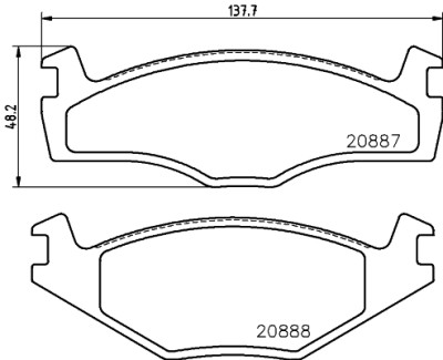 Kit pastiglie freno HELLA 8DB 355 017-521