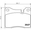 Kit pastiglie freno HELLA 8DB 355 017-561