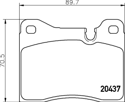 Kit pastiglie freno HELLA 8DB 355 017-561