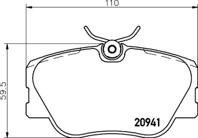Kit pastiglie freno HELLA 8DB 355 017-601