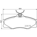 Kit pastiglie freno HELLA 8DB 355 017-661