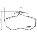 Kit pastiglie freno HELLA 8DB 355 017-701