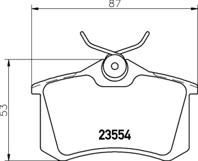 Kit pastiglie freno HELLA 8DB 355 017-711