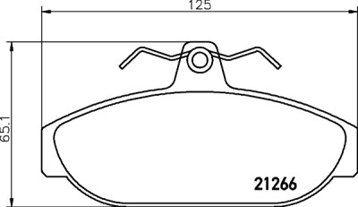 Set di pastiglie freno HELLA 8DB 355 017-721