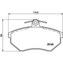 Kit pastiglie freno HELLA 8DB 355 017-891