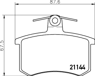 Kit pastiglie freno HELLA 8DB 355 017-951