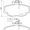 Kit pastiglie freno HELLA 8DB 355 017-981