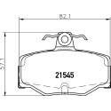 Kit pastiglie freno HELLA 8DB 355 018-021