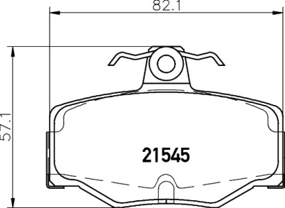 Kit pastiglie freno HELLA 8DB 355 018-021