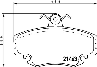 Kit pastiglie freno HELLA 8DB 355 018-131