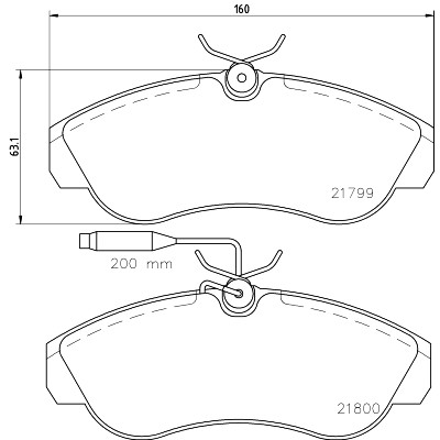 Kit pastiglie freno HELLA 8DB 355 018-151