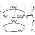 Kit pastiglie freno HELLA 8DB 355 018-161