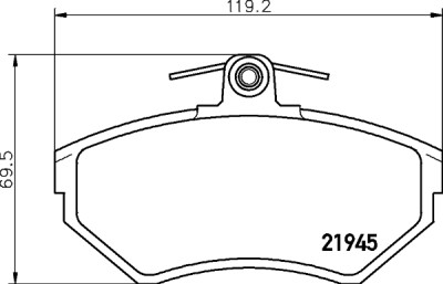 Kit pastiglie freno HELLA 8DB 355 018-251