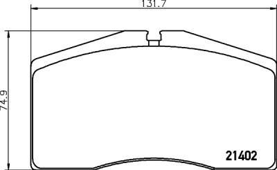 Set di pastiglie freno HELLA 8DB 355 018-301