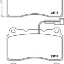 Kit pastiglie freno HELLA 8DB 355 018-361
