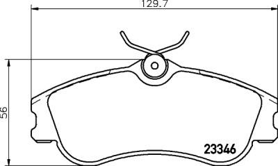 Set di pastiglie freno HELLA 8DB 355 018-541